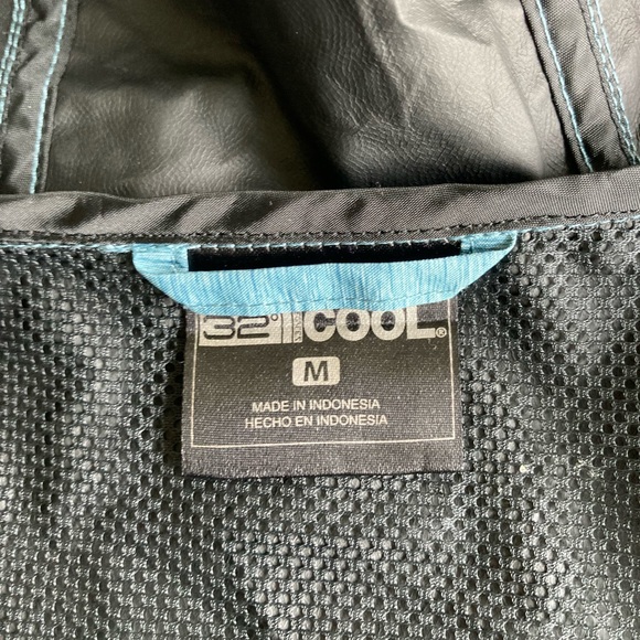 New 32 Degrees Blue Polyester Hoodie Rain Parka  size M - Picture 12 of 13